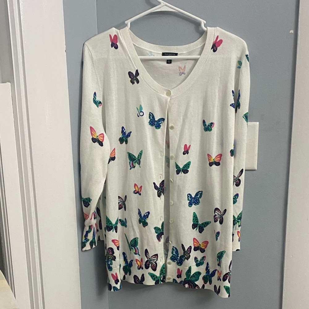 Talbots Butterfly Cardigan, size 2X
